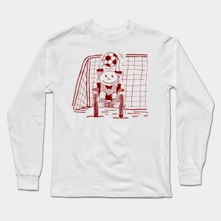 WHEELCHAIR SOCCER GOALIE MAROON Long Sleeve T-Shirt